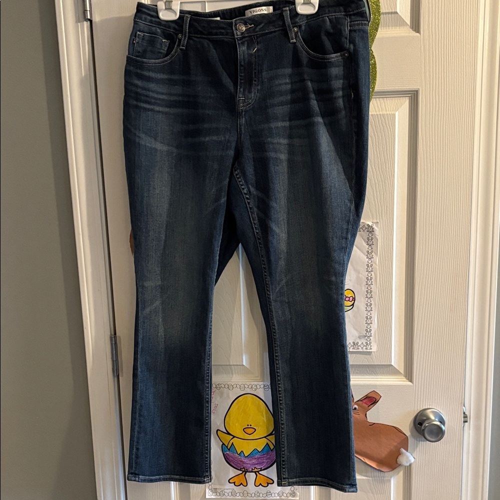 Vigoss Deep Blue Straight Leg Jeans